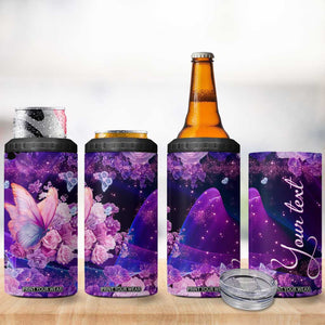 Butterfly 4 in 1 Can Cooler Tumbler Personalized TS04 Print Your Wear