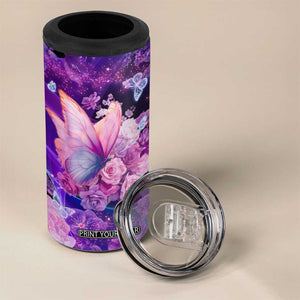 Butterfly 4 in 1 Can Cooler Tumbler Personalized TS04 Print Your Wear