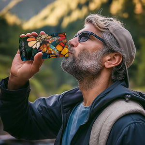 Butterfly Colorful Crystal Mosaic 4 in 1 Can Cooler Tumbler Personalized TS04 Print Your Wear