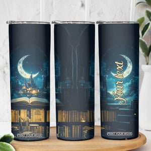 Book Opens New World Skinny Tumbler Personalized TS04 Print Your Wear
