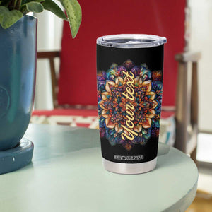 Colorful Mandala Butterfly Tumbler Cup Personalized TS04 Print Your Wear