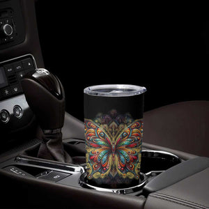 Colorful Mandala Butterfly Tumbler Cup Personalized TS04 Print Your Wear