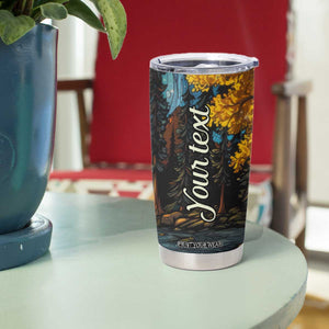 Camping Stained Glass Tumbler Cup Personalized TS04 Print Your Wear