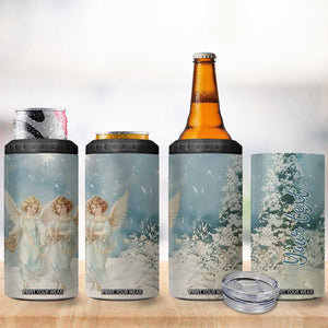 Faith Christmas Angels 4 in 1 Can Cooler Tumbler Personalized TS04 Print Your Wear