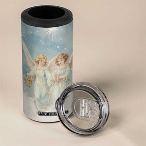 Faith Christmas Angels 4 in 1 Can Cooler Tumbler Personalized TS04 Print Your Wear