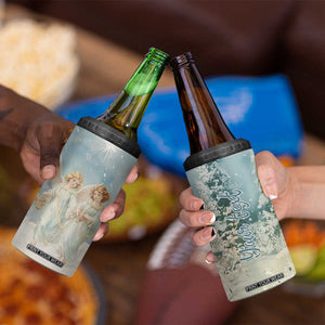 Faith Christmas Angels 4 in 1 Can Cooler Tumbler Personalized TS04 Print Your Wear