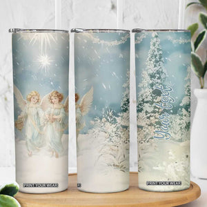 Faith Christmas Angels Skinny Tumbler Personalized TS04 Print Your Wear