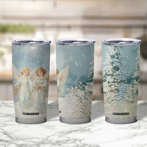 Faith Christmas Angels Tumbler Cup Personalized TS04 Print Your Wear