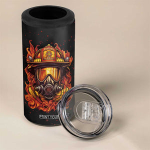 Firefighter Mask Vintage 4 in 1 Can Cooler Tumbler Personalized TS04 Print Your Wear