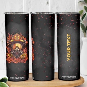 Firefighter Mask Vintage Skinny Tumbler Personalized TS04 Print Your Wear