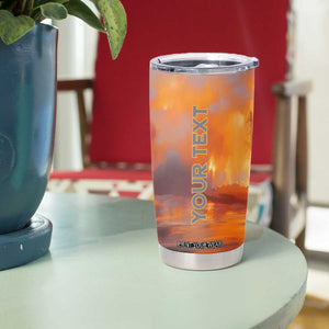 Firefighter Walking Through Fire Tumbler Cup Personalized TS04 Print Your Wear