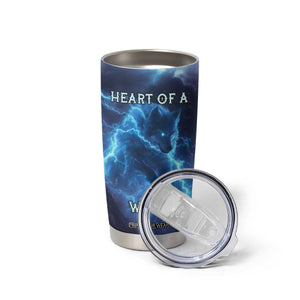 Heart Of A Wolf Soul Of A Dragon Tumbler Cup Personalized TS04 Print Your Wear