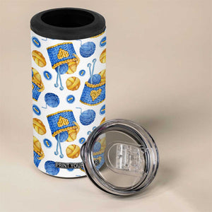 Knitting Pattern 4 in 1 Can Cooler Tumbler Personalized TS04 Print Your Wear
