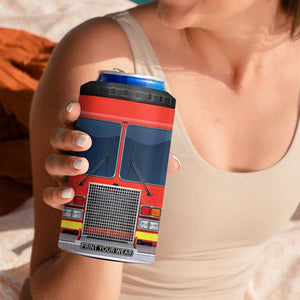 Firetruck 4 in 1 Can Cooler Tumbler Personalized TS04 Print Your Wear
