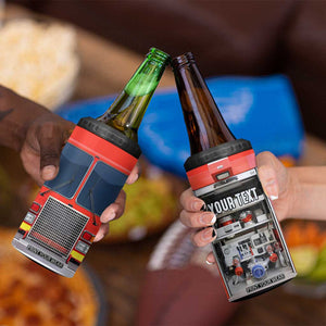 Firetruck 4 in 1 Can Cooler Tumbler Personalized TS04 Print Your Wear