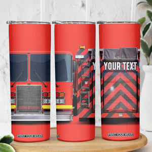 Firetruck Firefighter Skinny Tumbler Personalized TS04 Print Your Wear