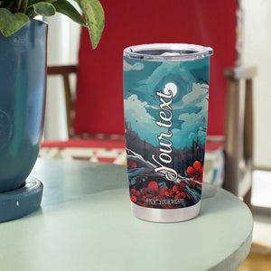 Retro Cardinal Flower Tumbler Cup Personalized TS04 Print Your Wear