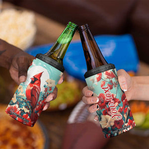 Cardinal Retro Style 4 in 1 Can Cooler Tumbler Personalized TS04 Print Your Wear