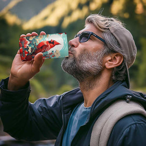 Cardinal Retro Style 4 in 1 Can Cooler Tumbler Personalized TS04 Print Your Wear