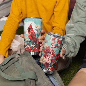 Cardinal Retro Style Tumbler Cup Personalized TS04 Print Your Wear
