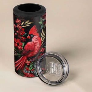 Cardinal Quilling Art 4 in 1 Can Cooler Tumbler Personalized TS04 Print Your Wear