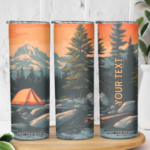 Retro Camping Tent Skinny Tumbler Personalized TS04 Print Your Wear