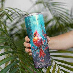 Colorful Cardinal Skinny Tumbler Personalized TS04 Print Your Wear