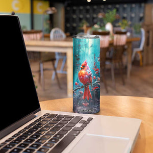 Colorful Cardinal Skinny Tumbler Personalized TS04 Print Your Wear