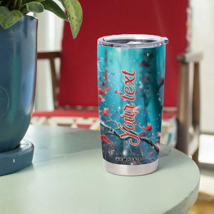 Colorful Cardinal Tumbler Cup Personalized TS04 Print Your Wear