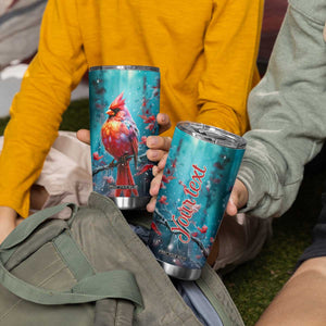Colorful Cardinal Tumbler Cup Personalized TS04 Print Your Wear