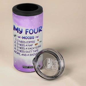 Dragon My Four Moods 4 in 1 Can Cooler Tumbler Personalized TS04 Print Your Wear