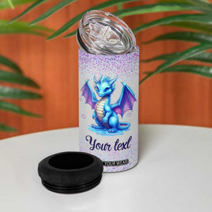 My Spirit Animal Is A Grumpy Dragon Who Slaps Annoying People 4 in 1 Can Cooler Tumbler Personalized TS04 Print Your Wear