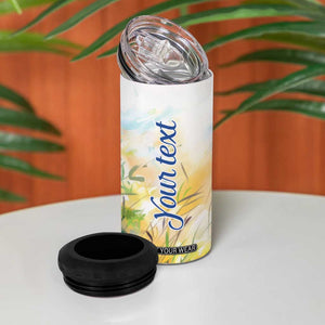 Cardinal Flower 4 in 1 Can Cooler Tumbler Personalized TS04 Print Your Wear