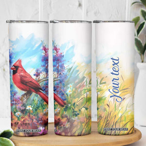 Cardinal Flower Skinny Tumbler Personalized TS04 Print Your Wear
