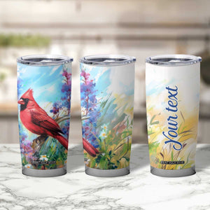 Cardinal Flower Tumbler Cup Personalized TS04 Print Your Wear
