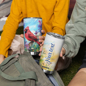 Cardinal Flower Tumbler Cup Personalized TS04 Print Your Wear