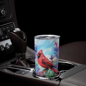 Cardinal Flower Tumbler Cup Personalized TS04 Print Your Wear