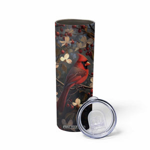 Cardinal Floral Skinny Tumbler Personalized TS04 Print Your Wear