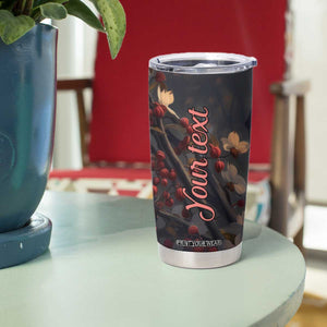 Cardinal Floral Tumbler Cup Personalized TS04 Print Your Wear