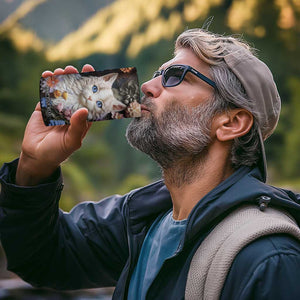 Cat Flowers Plaster Carving 4 in 1 Can Cooler Tumbler Personalized TS04 Print Your Wear