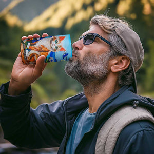 Cat In The Flowers Garden Paper Quiling 4 in 1 Can Cooler Tumbler Personalized TS04 Print Your Wear