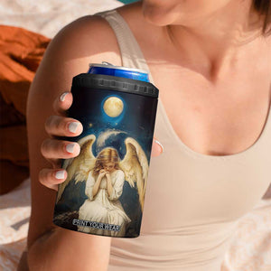 Faith Angel Star Night 4 in 1 Can Cooler Tumbler Personalized TS04 Print Your Wear
