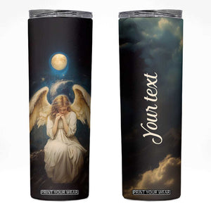 Faith Angel Star Night Skinny Tumbler Personalized TS04 Multicolor Print Your Wear