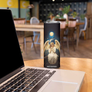 Faith Angel Star Night Skinny Tumbler Personalized TS04 Print Your Wear