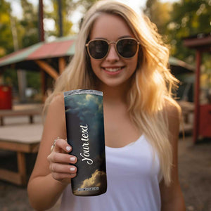 Faith Angel Star Night Skinny Tumbler Personalized TS04 Print Your Wear