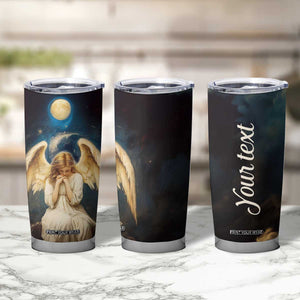 Faith Angel Star Night Tumbler Cup Personalized TS04 Print Your Wear