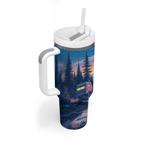 Camping RV Tumbler With Handle Personalized TS04 Print Your Wear