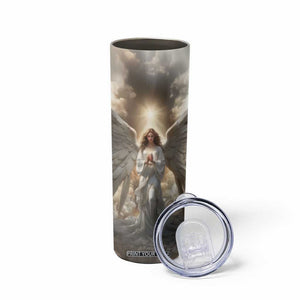 Faith Angel Skinny Tumbler Personalized TS04 Print Your Wear