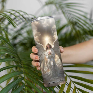 Faith Angel Skinny Tumbler Personalized TS04 Print Your Wear