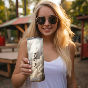 Faith Angel Skinny Tumbler Personalized TS04 Print Your Wear